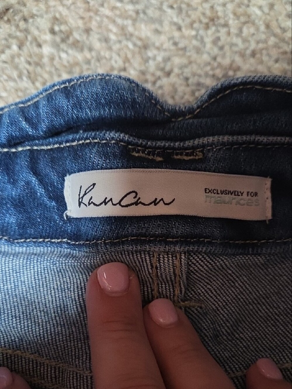 KanCan Dark Blue Distressed Flare Jeans - Picture 2 of 11